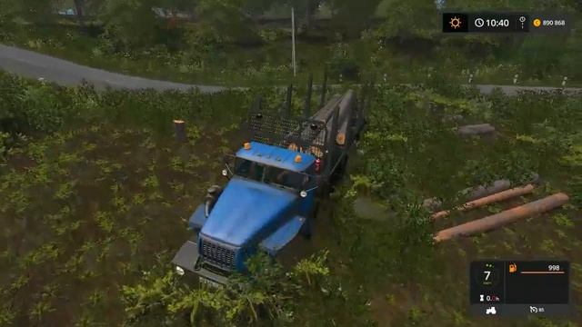 Farming Simulator 2017. Грузовик УРАЛ-6614. смотреть онлайн