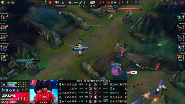 TT vs TES - Game 3 | Week 2 Day 5 LPL Summer 2023 | Top Esports vs TT G3 смотреть онлайн