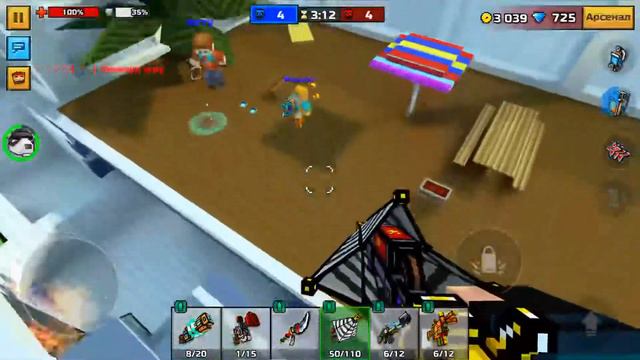 Pixel Gun 3D Предпоследнее видео по pixel gun, Огнемёт из блоков против смертоносный зонт смотреть онлайн