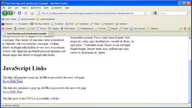 JavaScript and Accessibility: Web Author B смотреть онлайн