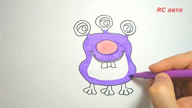 Как нарисовать монстра / how to draw a monster / рисунки для срисовки смотреть онлайн