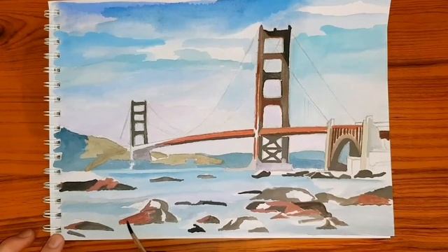Сан-Франциско. Алтын қақпа , көпірі. Мост, золотые ворота. Golden gate bridge. смотреть онлайн