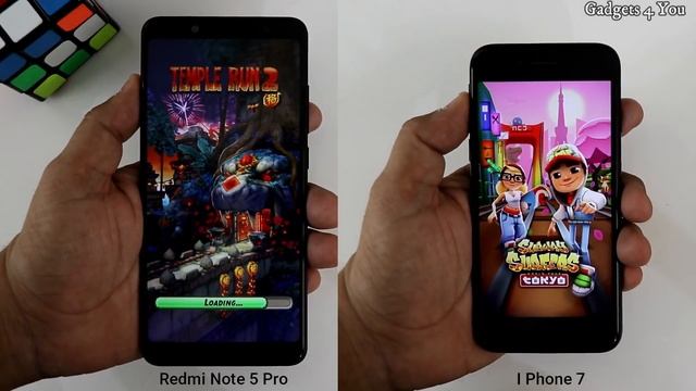 Redmi Note 5 Pro Vs IPhone 7 SpeedTest Comparison смотреть онлайн