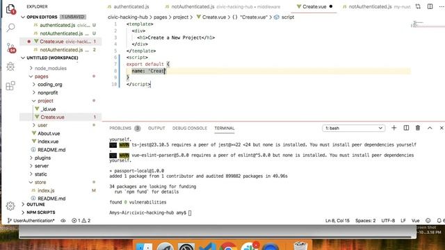 Nuxt walkthrough 6 - starting authentication смотреть онлайн