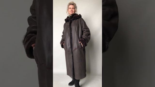 Дубленка женская тм TISSAVEL (Турция) новая за 14500 ₽, с капюшоном отд.норка р.54-56-58 /11842/ смотреть онлайн