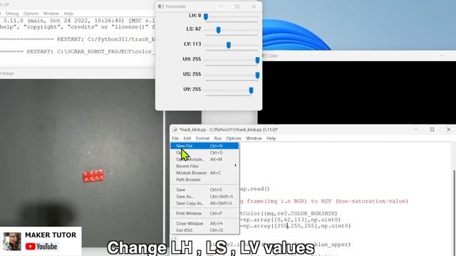 How do I track a blob using OpenCV and Python смотреть онлайн