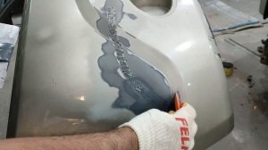 Рено Сандеро ремонт переднего бампера