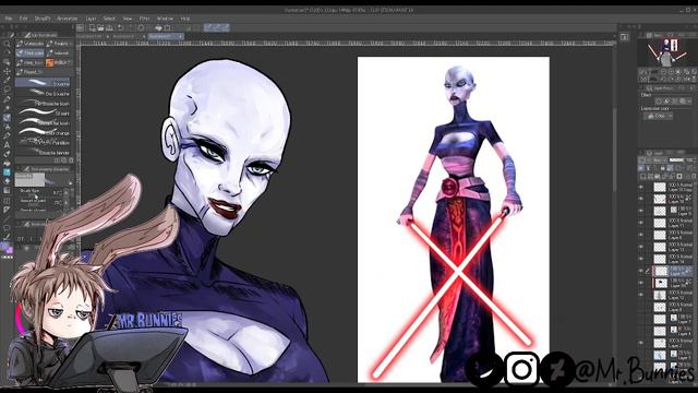 Asajj Ventress (Clone Wars) || Speed Paint смотреть онлайн