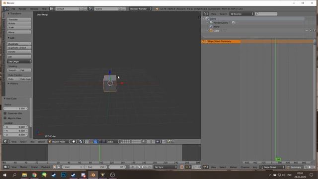 Анимация камеры в Blender смотреть онлайн