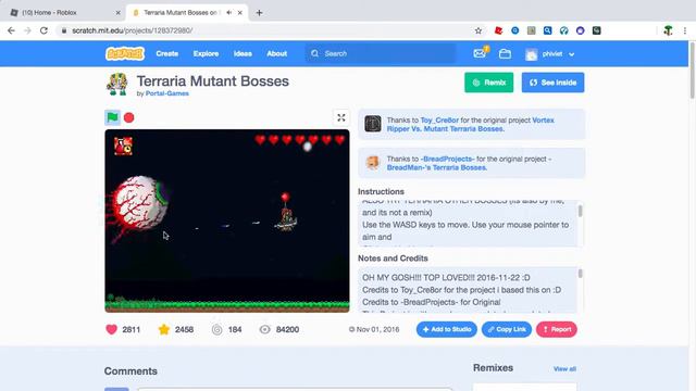 terraria mutant bosses scratch game link in desc смотреть онлайн