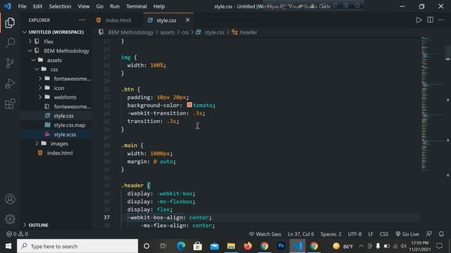 sass and BEM Methodology project смотреть онлайн