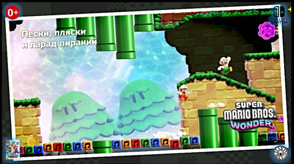 Песни пляски и парад Пираний. Super Mario Bros. Wonder (Switch) RUS