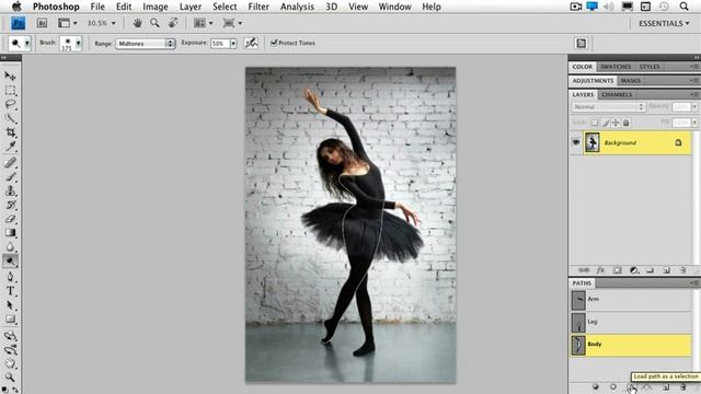 cs4- Loading a Path as a Selection & Floating It to a New Layer смотреть онлайн