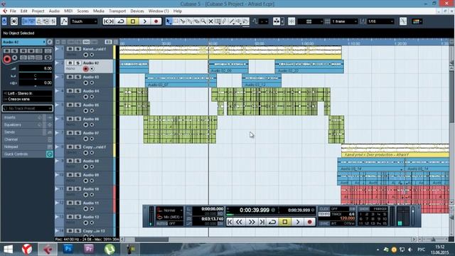 [Cubase] Смещение дорожек при смене темпа проекта