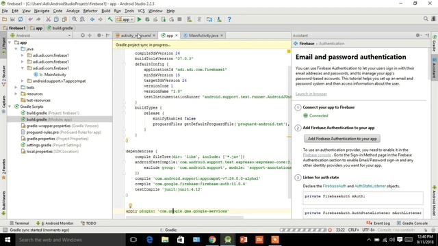 Google Authentication using Firebase | Android Studio | Firebase Tutorials смотреть онлайн