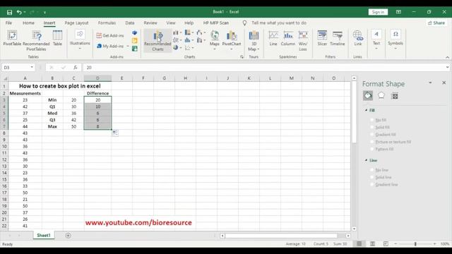 How to create Box Plot in excel [Simple Method] смотреть онлайн