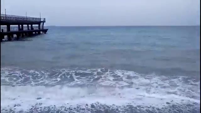 Голоса природы..Шум прибоя.. Апрельское Черное море. смотреть онлайн