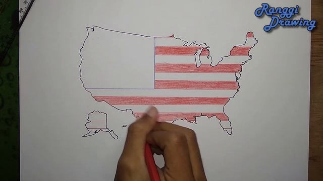 How to Draw Map of America (USA) смотреть онлайн