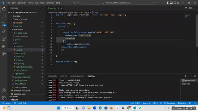 Facebook Login Button In React.Js | React and Facebook Authentication | in Hindi | 100% working смотреть онлайн
