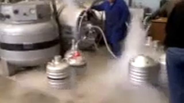 Заправка дьюаров жидким азотом смотреть онлайн