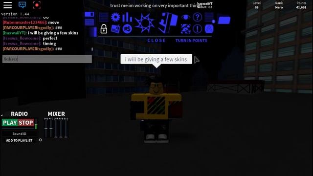 Parkour skin giveaway I Roblox смотреть онлайн