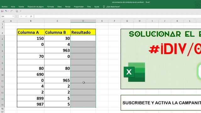 como solucionar el ERROR #DIV/0 EN EXCEL como dividir entre 0 en excel смотреть онлайн