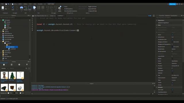 How to TweenPosition a ROBLOX Gui in Roblox Studo! смотреть онлайн