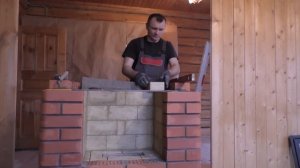 Кладка камина за пять дней..