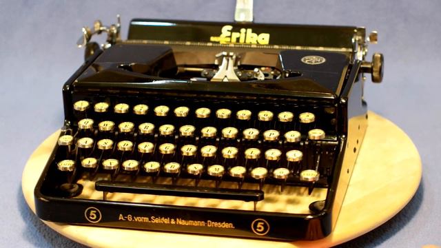 Erika 5 Typewriter írógép. смотреть онлайн