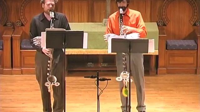 Sqwonk - bass clarinet duo - Toccata and Fugue смотреть онлайн