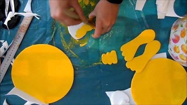 Sun from ceiling tiles for interior \Солнышко из потолочной плитки смотреть онлайн