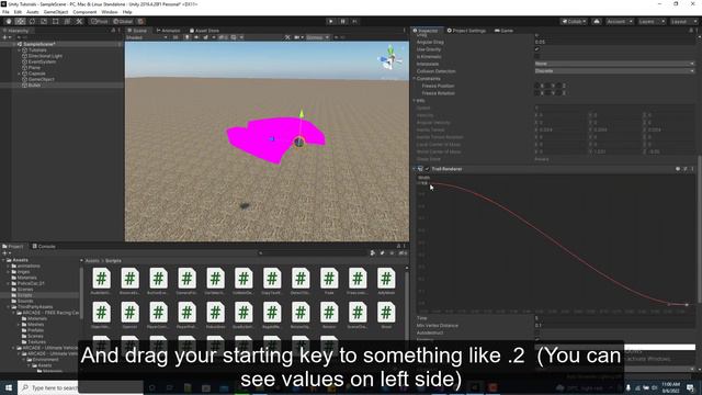 Add trail to bullets in unity3d step by step easy tutorial | #Trail Renderer in unity смотреть онлайн