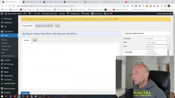 Live Demo: ChatGPT WordPress Plugin for AI Content & Image Creation - GPT AI Power Hands-on