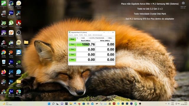 TESTE DE VELOCIDADE CASE ADAPTADOR M.2 NVME UGREEN 10Gbps ALIEXPRESS смотреть онлайн