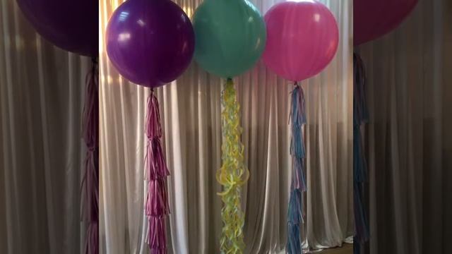 гигантские воздушные шары с тасселами - кисточками смотреть онлайн