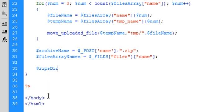 PHP: Adding Files To A Zip Archive (Part 1) смотреть онлайн