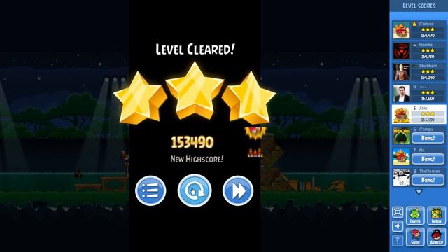 Angry Birds Friends Tournament Week 20 Level 3 153k смотреть онлайн