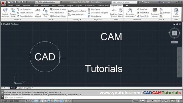 AutoCAD Circle Around Text | AutoCAD Text Inside Circle, Rectangle & Slot смотреть онлайн
