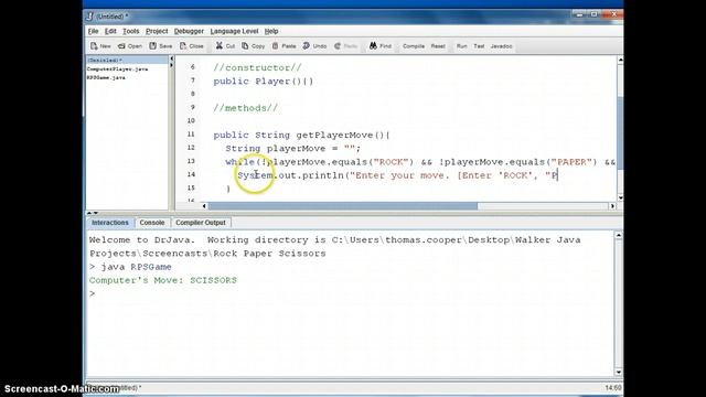 Java RPS Game - Part 3 (Player Class) смотреть онлайн