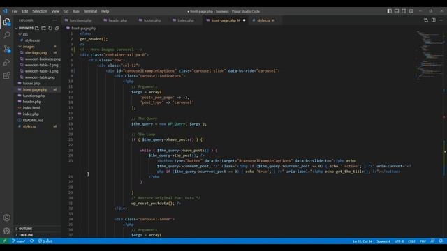 Wooden business - new WordPress theme in progress смотреть онлайн
