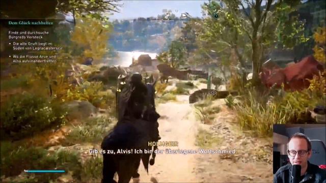 Assassins Creed Valhalla Trophy Guide Seepferdchen Schwimme 3km mit dem Pferd Pferdestall AC german смотреть онлайн