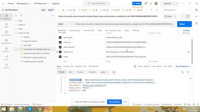 Create Authrization token, Get records using Zoho Creator Rest api, Generate authtoken using postma смотреть онлайн