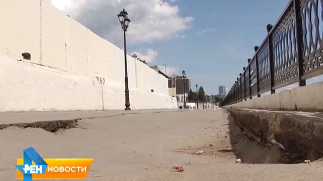 После ливня на Новой Набережной появился новый провал смотреть онлайн