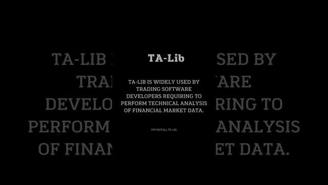 3 useful technical analysis libraries in Python. смотреть онлайн