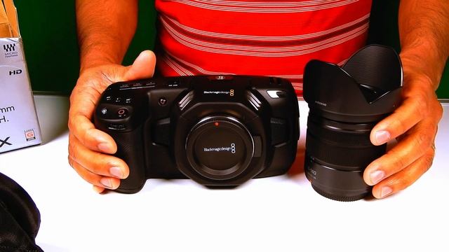 BMPCC 4K 4K camera review and PANASONIC Lumix G vario 14-140mm lens H-FS14140AK unboxing смотреть онлайн