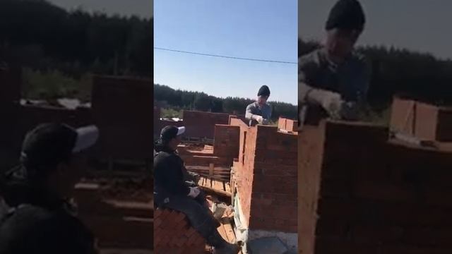 Кладка наружных стен, КП Завьяловские Сады, комфорт 20