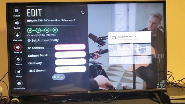 LG Smart TV: How to Change DNS Server, Subnet Mask, Gateway, or IP Address смотреть онлайн