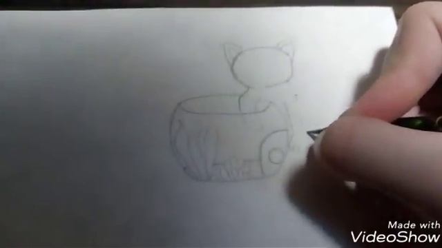 Закладка Котик с аквариумом. DIY TAB CAT. смотреть онлайн