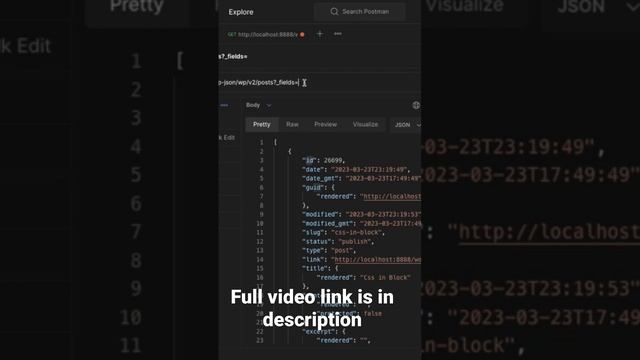 WordPress REST APIs: Filtering and Selecting Only the Data You Want to Retrieve смотреть онлайн