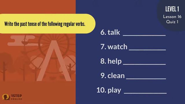 Lesson 16: Adding -ed for Past Tense смотреть онлайн
